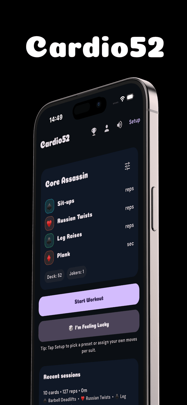 Cardio52 screenshot 1